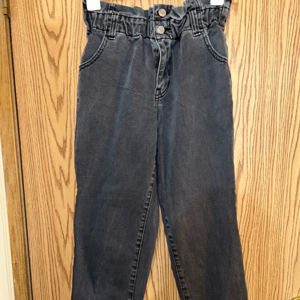 PacSun Black Faded Relaxed Straight Wide Leg Jeans